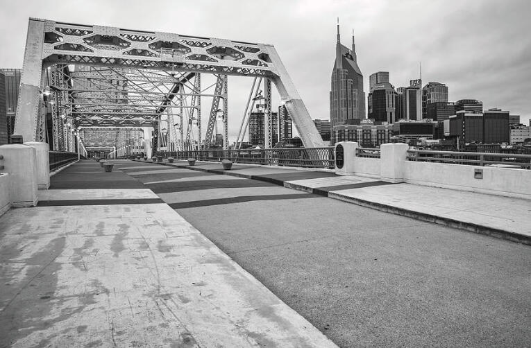 Nashville Bridge Symbolizing the high-end technical and luxury narration services provided by Michael Rhea and Rhea Global LLC based in Nashville.